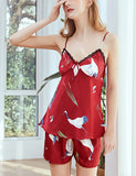 Sleeveless Satin Pajamas Set For Women
