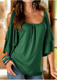 Ladies Round Neck Summer Shirt