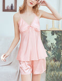 Summer Satin Pajamas Set For Women