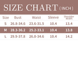 Short sleeve pajamas size chart