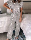 grey pajamas set