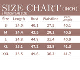 mens zie chart